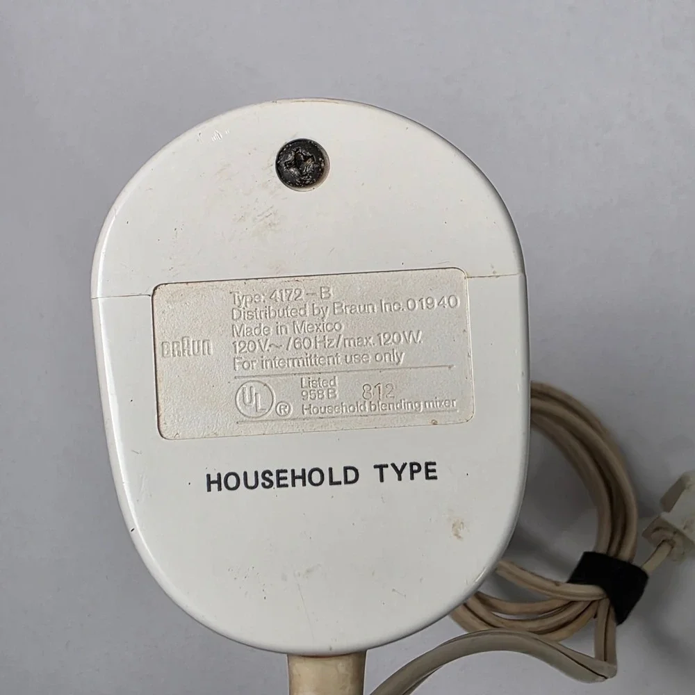Braun Immersion Hand Blender Type 4172-B 120W Handheld Mixer‎ Tested Vintage
